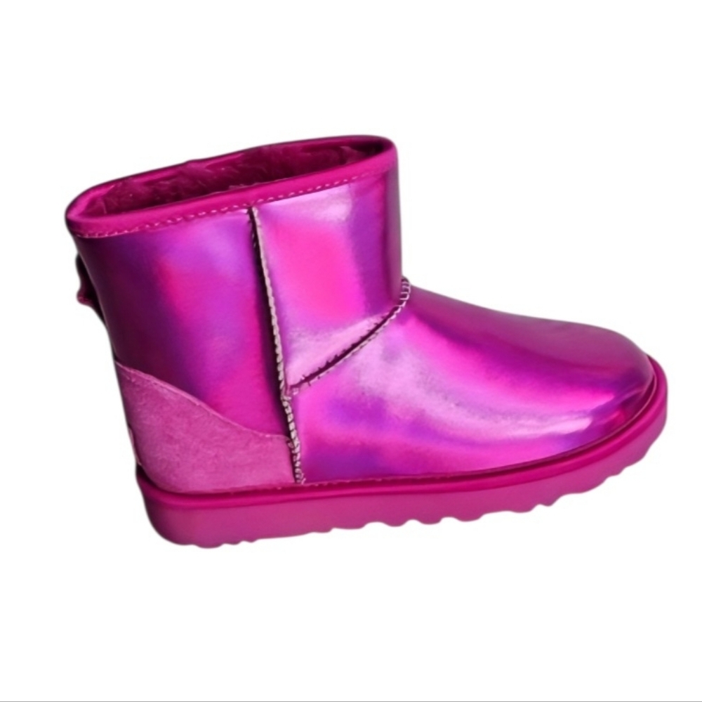 UGG Classic Mini Boot Iridescent Pink Size 7 S/N 1153532 NEW